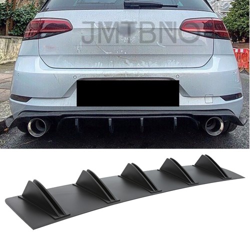 JMTBNO Rear Bumper Diffuser With Shark Fin Spoiler Lip For Ford Mustang GT (2000-2021)