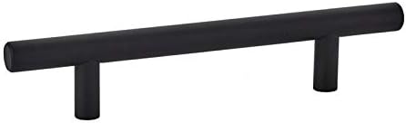 Emtek Bar Pull Available in 10 Sizes and 6 Finishes - 86366US19 - (Center to Center 16") - Flat Black (US19)