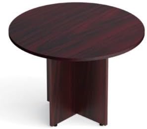 Offices to Go SL42R Round Conference Table American Mahogany