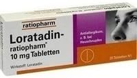 Loratadin Ratiopharm 10 mg Tablets Pack of 20