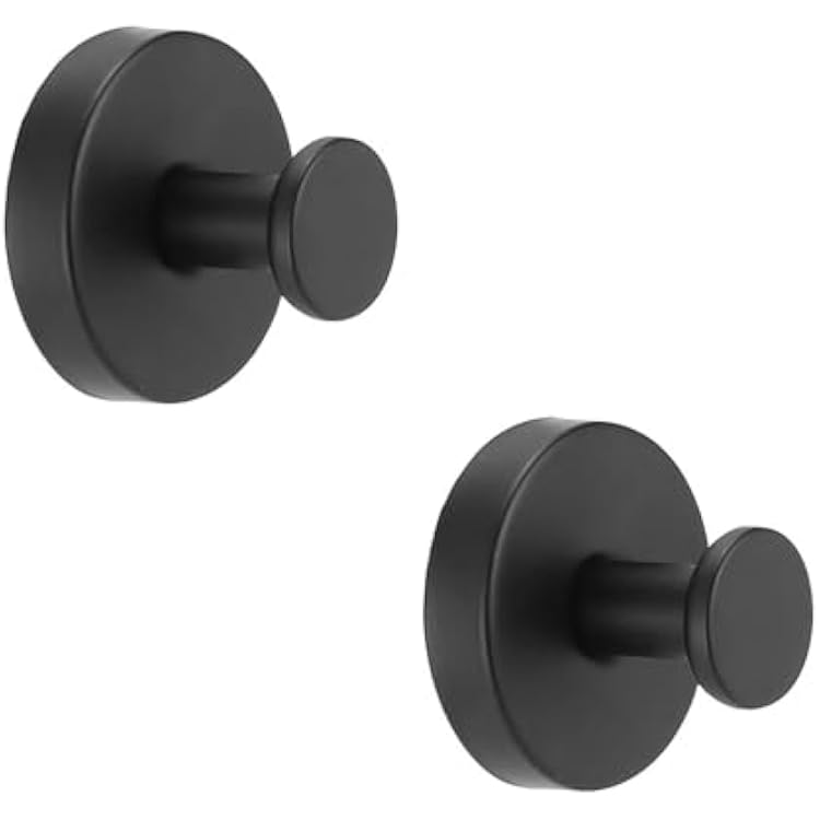 Suction Cup Hooks for Shower,No Drill Shower Hook for Bathroom Window Glass Door Wall,Wreath Hanger,Metal Towel Removable Hook2,Black