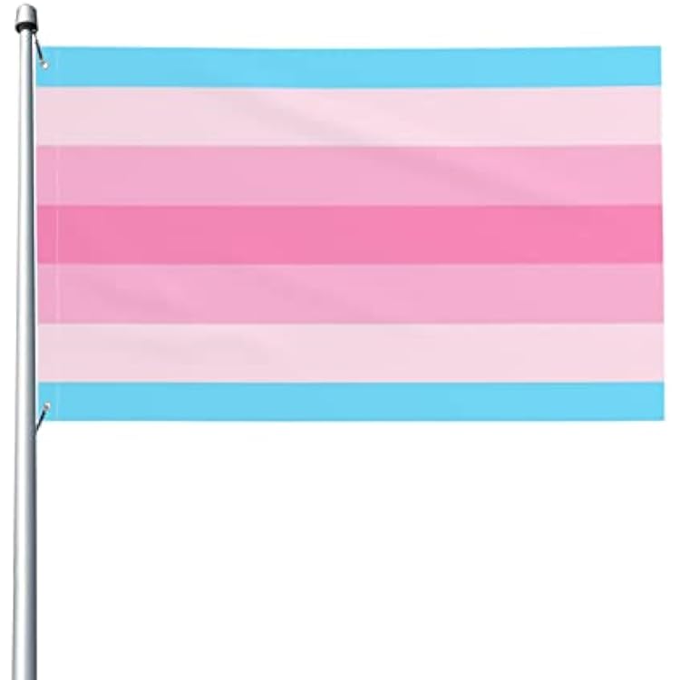 Transfeminine Pride Flag Welcome Party Outdoor Outside Decorations Picks Home House Garden Yard Decor 3 X 5 Ft Large Flag