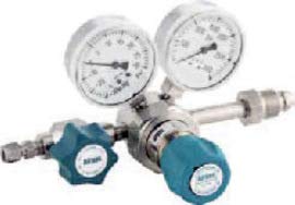 Airgas Single Stage Brass 0-250 psi Ultra High Purity Threadless Seat Cylinder Regulator CGA-580
