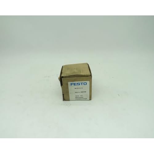 FESTO MA-50-16-14 356759, 0-16 BAR  0-232 PSI Range,20 to 60 DEG. C, ABS HOUSING, Bourdon Tube, Double Scale, G14 Pneumatic Connection, IP43, Pressure Gauge, Series MA, Size 50