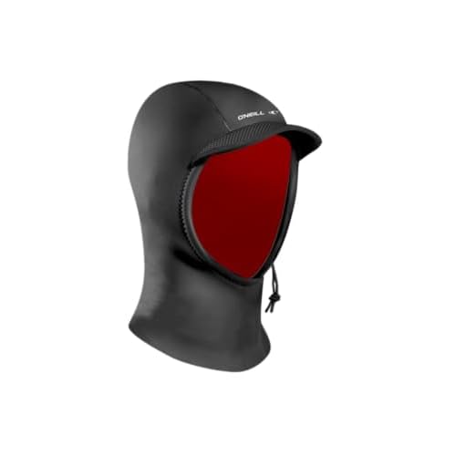 ONeill Psycho 1.5mm Neoprene Hood, Wind-Resistant Head Warmth and Protection for Cold Water Surfing and Diving
