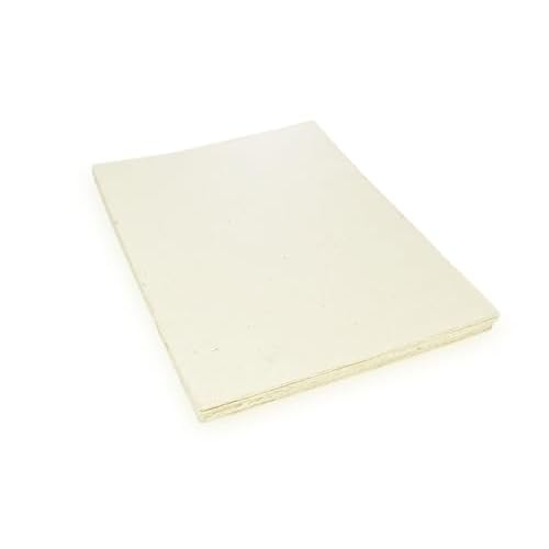 Kathmandu Valley Co. Deluxe Handmade Lokta Card Stock 8.5x11 inch Paper Washi Method with Deckle Edge. Tree-Free Specialty lokta Paper. 25 Sheets