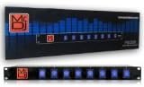 MR DJ PSC300 Rack Mountable 8 Port Power Switcher Surge Protectors Blue Toggles ON/OFF Power Center, Power Strip