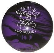 EPCO Candlepin Bowling Balls - Cobra Pro Rubber - Lavender & Black (4 1/2 inch- 2lbs. 6oz.) - Single - Made in USA