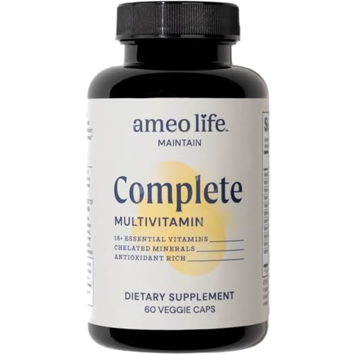 Daily Multivitamin for Adult Men & Women Chelated Multivitamins with Zinc, Biotin, Iodine, Chromium, Manganese & Vitamins A, B6, B12, C, D, E Complete Immune & Energy Support 60 Capsules