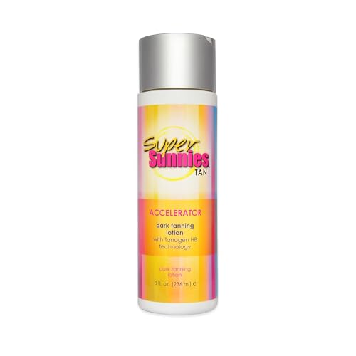 Super Sunnies Tan Accelerator for Outdoor and Indoor Tanning, 8 Ounce