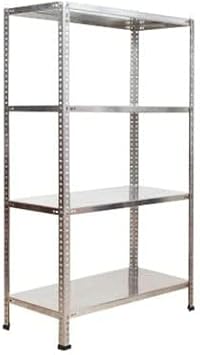 Galvanizraf 4 Layer Galvanized Steel Rack Archive Rack Warehouse Rack Pantry Rack 31x60x150