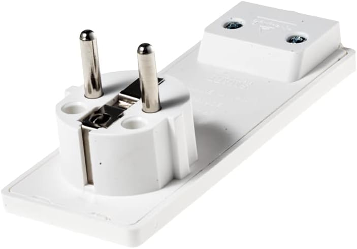 Single-Business 529081 Flat Plug Ground White