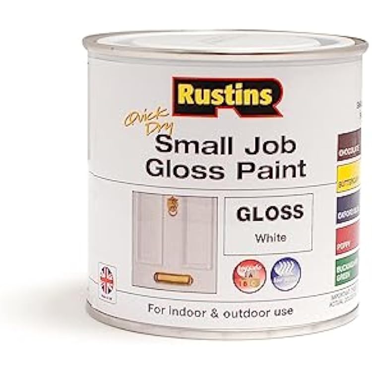Rustins Small Job White Gloss Paint 250ml
