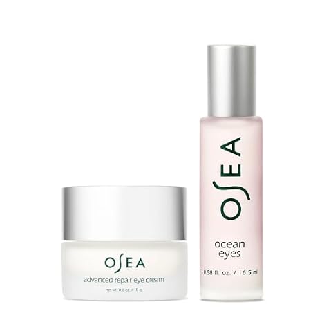 OSEA Eye Care Duo - Ocean Eyes Age-Defying Serum Roller Ball and Advanced Repair Eye Cream