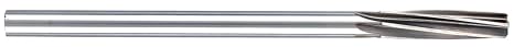 21716 Chucking Reamer, High-Speed Steel, Bright Finish, Right Hand Spiral Straight Shank, 19/64" Size