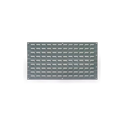 Nexel Global Industrial Louvered Steel Wall Panels 4 per Carton, 18 x 19, for Stacking Bins, Gray 16 Guage Steel