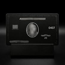 Premium Metal Business Credit Card Blank 304 Stainless Steel, Matte Brass Finish with 4442 Smart Chip &amp; Magnetic Stripe, Customizable Collectible Card for Professionals or Hotel Access Black