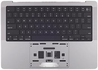 A2442 A2779 Complete Top Case (Keyboard) for M1 & M2 MacBook Pro (14-inch, 2021-2023) 661-21972, 661-32210 (Space Gray)