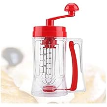 Batter Dispenser,Hand-held Manual Pancake Cupcake Batter Mixer Dispenser Blender Machine Baking Tool for Making Cakes Waffles Betters