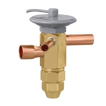 Sporlan Val Thermostatic Expansion Valve, Txv, R404a R-404a, 1 2 Ton, 3 8 Odf X 1 2 Odf, Sweat, Medium Temperature, Inches Egse-1 2c