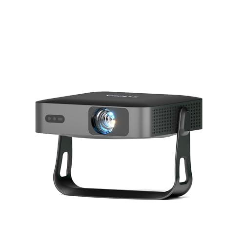 Officially-Licensed APP & Native 1080PThinnest 2.24 Smart Mini Projector with WiFi and Bluetooth, Auto Focus & Keystone Portable Outdoor Projector, VOPLLS 4K Support Home Movie Projector
