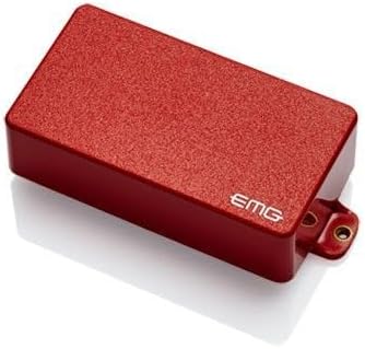 EMG H4 Humbucking Passive Guitar Pickup, Standard Spacing, Long Shaft, Red