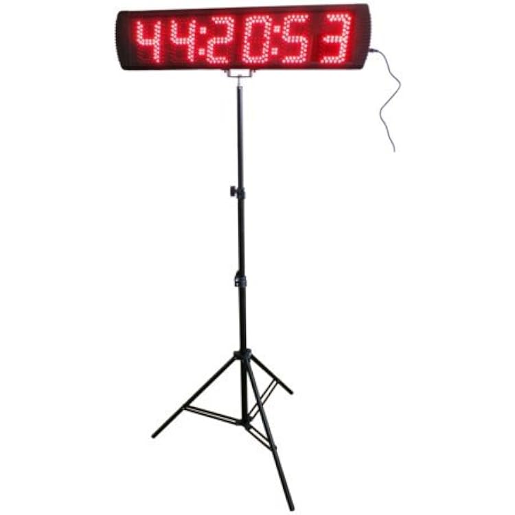 Red Color Portable 5 Inch LED Race Timing Clock for Running Events LED Countdownup Timer