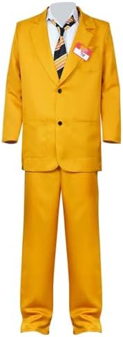 Mens Wedding Costume Halloween Beetle Costume Suits Jacket Pants Shirt Yellow Outfits