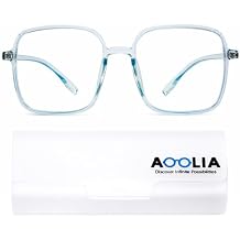 Square Reading Glasses Oversized Full Rim Spectacles Trendy Blue Light Blocking Reader Eyeglasses Lightweight Eyewear