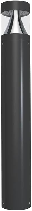 RAB Lighting B17 LED Bollard Light - Outdoor Energy-Efficient with Field-Adjustable Wattage 24W/19W/14W - Selectable CCT 3000K/4000K/5000K - 0-10V Dimmable - DLC Premium - Wet Location Rated (B17)