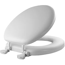 Mayfair 1815EC & 815EC Toilet Seats - Padded, Never Loosens, Easily Removes, Elongated & Round