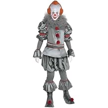 Party City Tattered Pennywise Halloween Costume for Adults, IT Chapter 2, Extra Small, Includes Jumpsuit, Mask, Collar Multicolor
