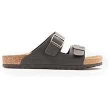 Zanetta Madrid Orthopaedic Cork Sandals for Women - Pressure Relieving Cushioned Footbed, Arch Support for Foot Health and Premium Suede Footbed Slides [Regular Fit]