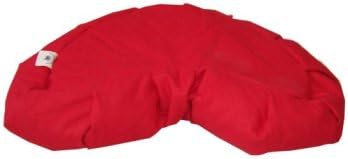Crescent Heart Meditation Cushion - Buckwheat Solid Cover
