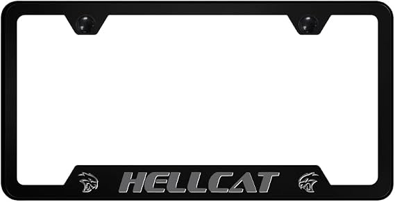 Au-TOMOTIVE GOLD INC. Officially Licensed Dodge Hellcat License Plate Frame