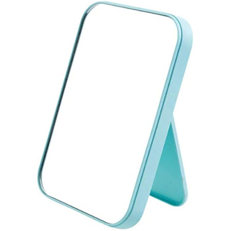 Coobbar Foldable Desktop Princess Mirror - Square, Simple, Portable Makeup Mirror for Women Green