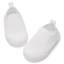 BACSAC Baby Toddler Unisex Infant Shoes Boys Girls Beige Mesh Breathable Non-Slip Soles 6-36 Months