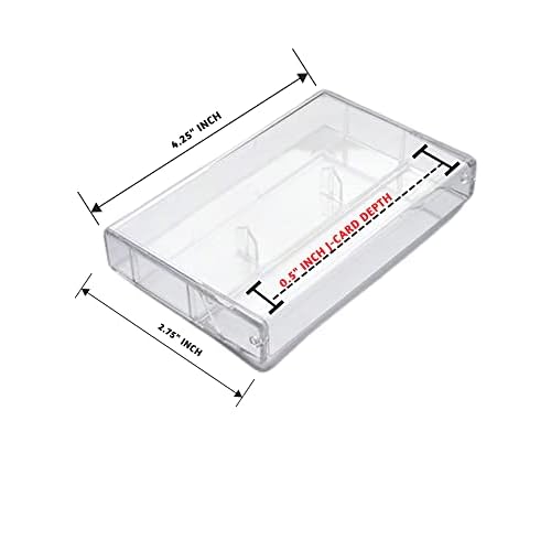 100 Pack Audio Cassette case ClearClear