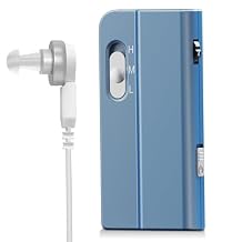 Hearing Amplifiers for Seniors Personal Sound Amplifier Rechargeable Pocket Talker Hearing Device with Noise Cancelling, Easy to Use, Pocket Hearing Aids Gift for Mother/Father, for One Ear