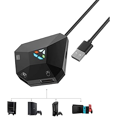 Dobe NS-Switch PS4 PS3 Game Keyboard and Mouse Adapter for PS4, PS3, Xbox one, N-Switch, Host Series ConverterOriginal Handle Guide Connection