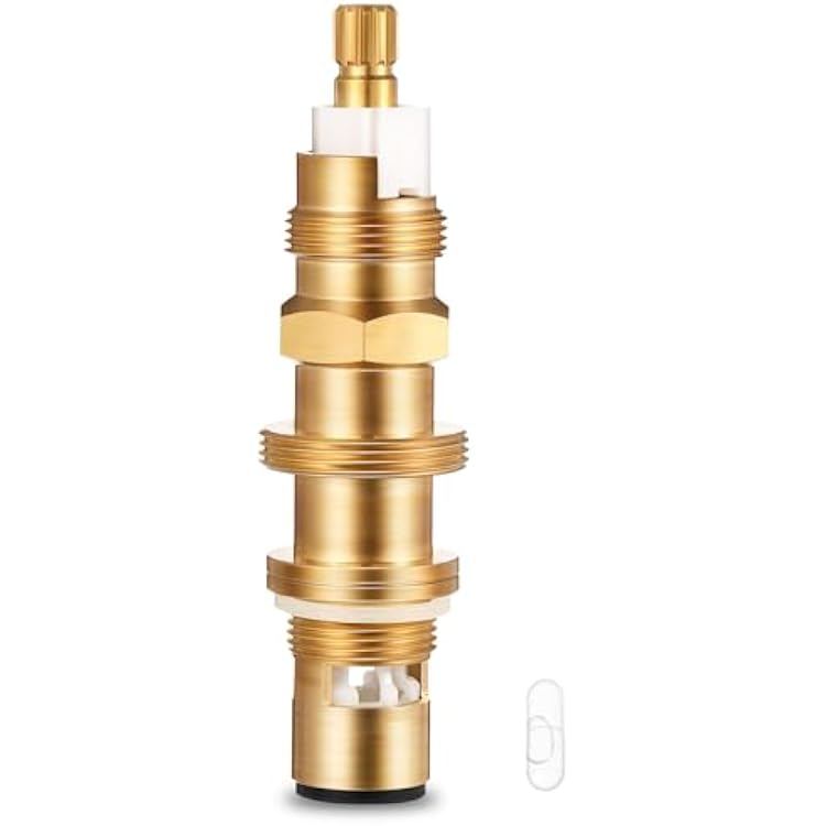 Dreyoo Ceramic Disc Cartridge Replacement for 910-030, Shower and Faucet Stem Compatible with PricePfister, Shower Valve Faucet Cartridge Brass Construction 1 Pack