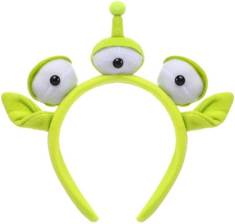 Three-Eyed Headband Green Plush Headwear Hairband Halloween Costume Accessories for Cosplay Party, Dress Up Day