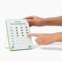 Medication Tracker & Pill Reminder | Visual Reminder Alarm | 7 Day, 3 Times a Day Medication Reminder | Take and Slide | No More Second-guessing or Double-dosing | Perfect for The Elderly