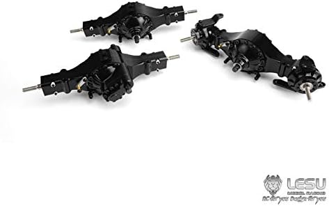 Toucan RC Hobby LESU 6X6 Metal Front Rear Axle Differential Lock 1/14 RC Tractor Truck for Tamiya
