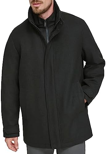 Dockers Mens Wool Melton Two Pocket Full Length Duffle Coat