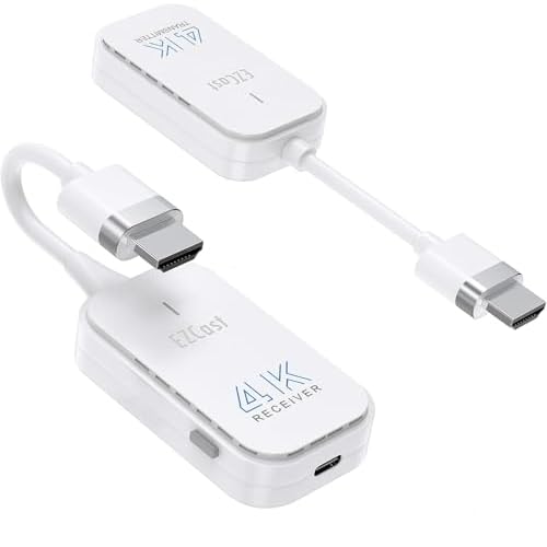 4K HDMI Wireless Transmitter and Receiver 50M Zero Latency, True 4K@30 for Watching Movies, Gaming, and Live, from laptops, PC to HDTV Projector, TV for Home Theater or Office