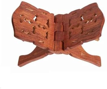 Foldable Wooden Book Stand Holy Book Stand Desk Stand 17x35cm (Rack)