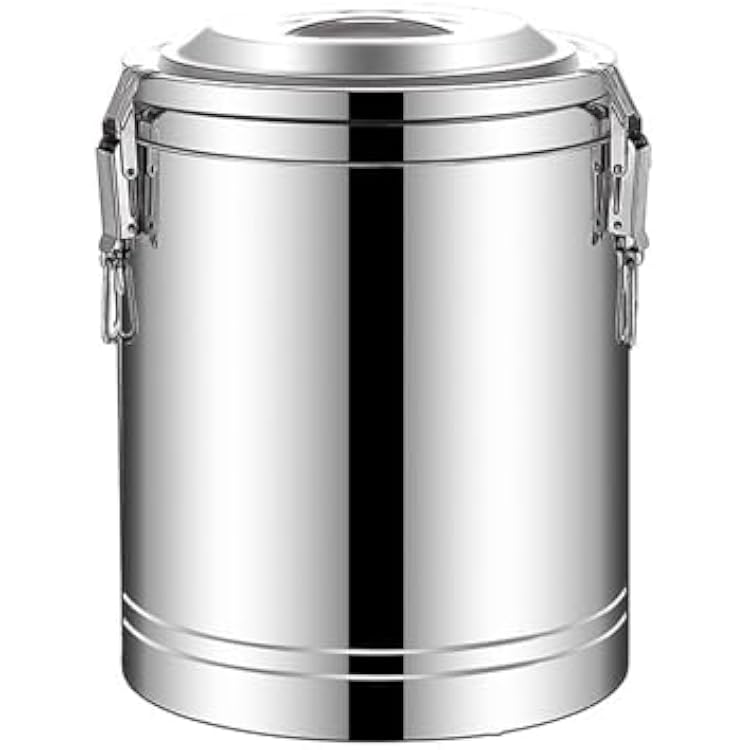 Stainless Steel Insulated Beverage Dispenser 24-Hour Hot and Cold Insulation Stainless Steel Insulated Barrel for Hot Water Milk Tea Coffee Juice Home PartySize:30L