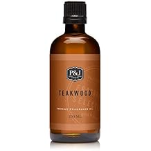 P&J Fragrance Oil - Teakwood 100ml - Candle Scents, Soap Scents, Diffuser Oil Scents