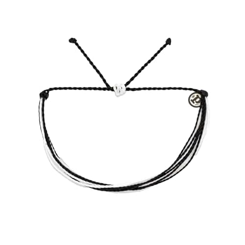 Pura Vida Bracelets Original Black & White Bracelet String Bracelets for Women